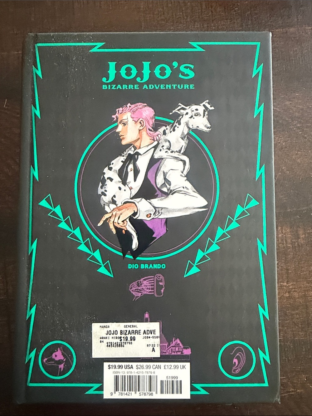 Dio Brando Hardcover - Black/Purple Cover